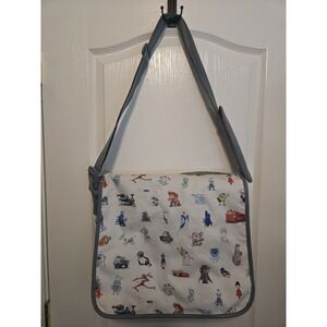 Disney Pixar Animation Studio Concept Art Messenger Bag White Cars Nemo RARE